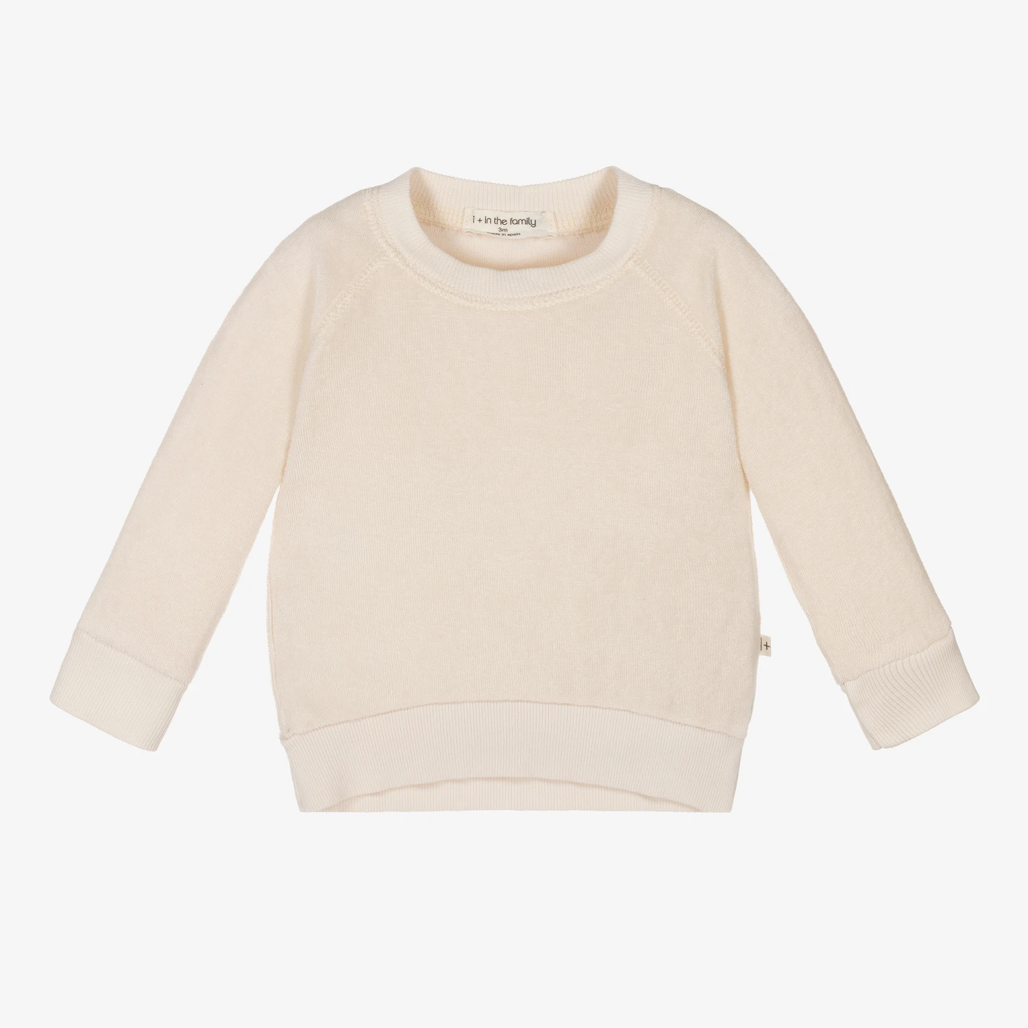 1 + In The Family Ivory Terry Towelling Sweatshirt