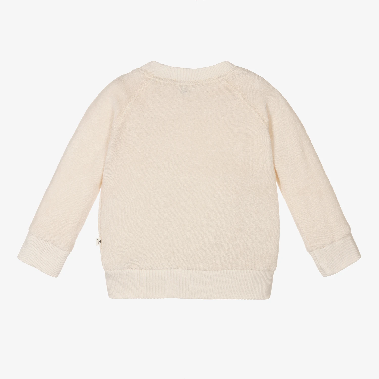 1 + In The Family Ivory Terry Towelling Sweatshirt - Image 2