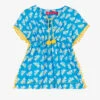Agatha Ruiz De La Prada Girls Blue & Yellow Floral Kaftan