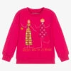 Agatha Ruiz De La Prada Girls Fuchsia Pink Sweatshirt