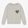 Andorine Girls Grey Cotton Sweatshirt