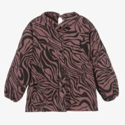 Andorine Girls Pink Animal Stripe Blouse