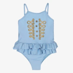 Angel's Face Girls Blue Swimsuit (SPF 50+)
