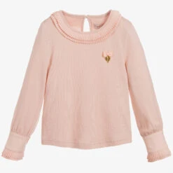 Angel's Face Girls Blush Pink Cotton Top