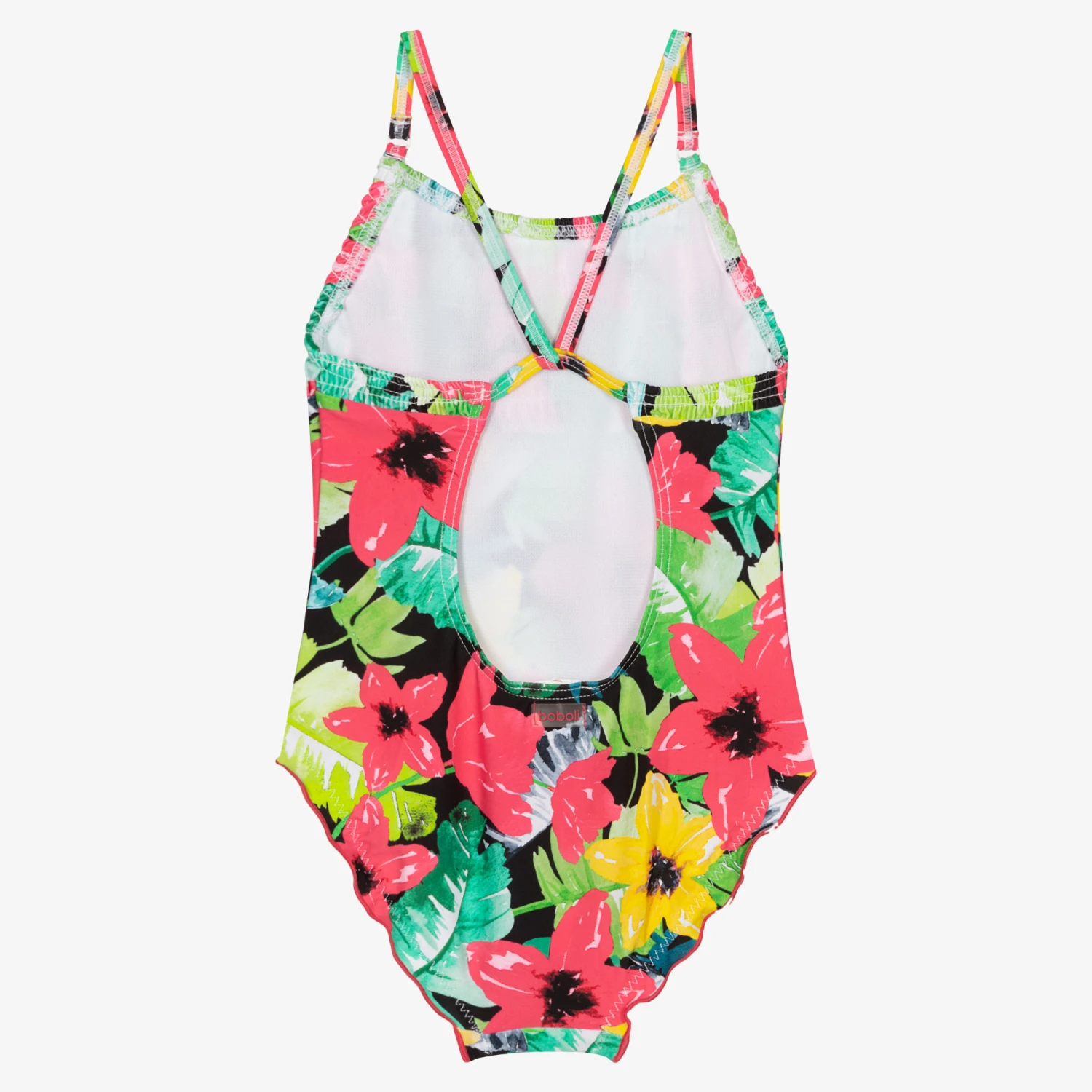 Boboli Girls Tropical Floral Swimsuit - Image 2
