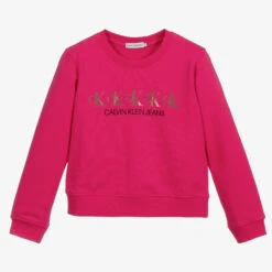 Calvin Klein Jeans Pink Cotton Sweatshirt