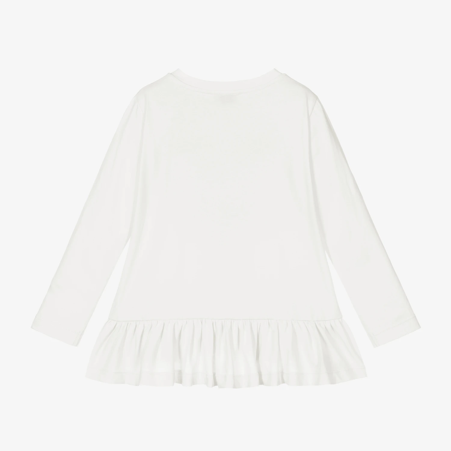 Chiara Ferragni Kids Girls Ivory Eyestar Logo Top - Image 2
