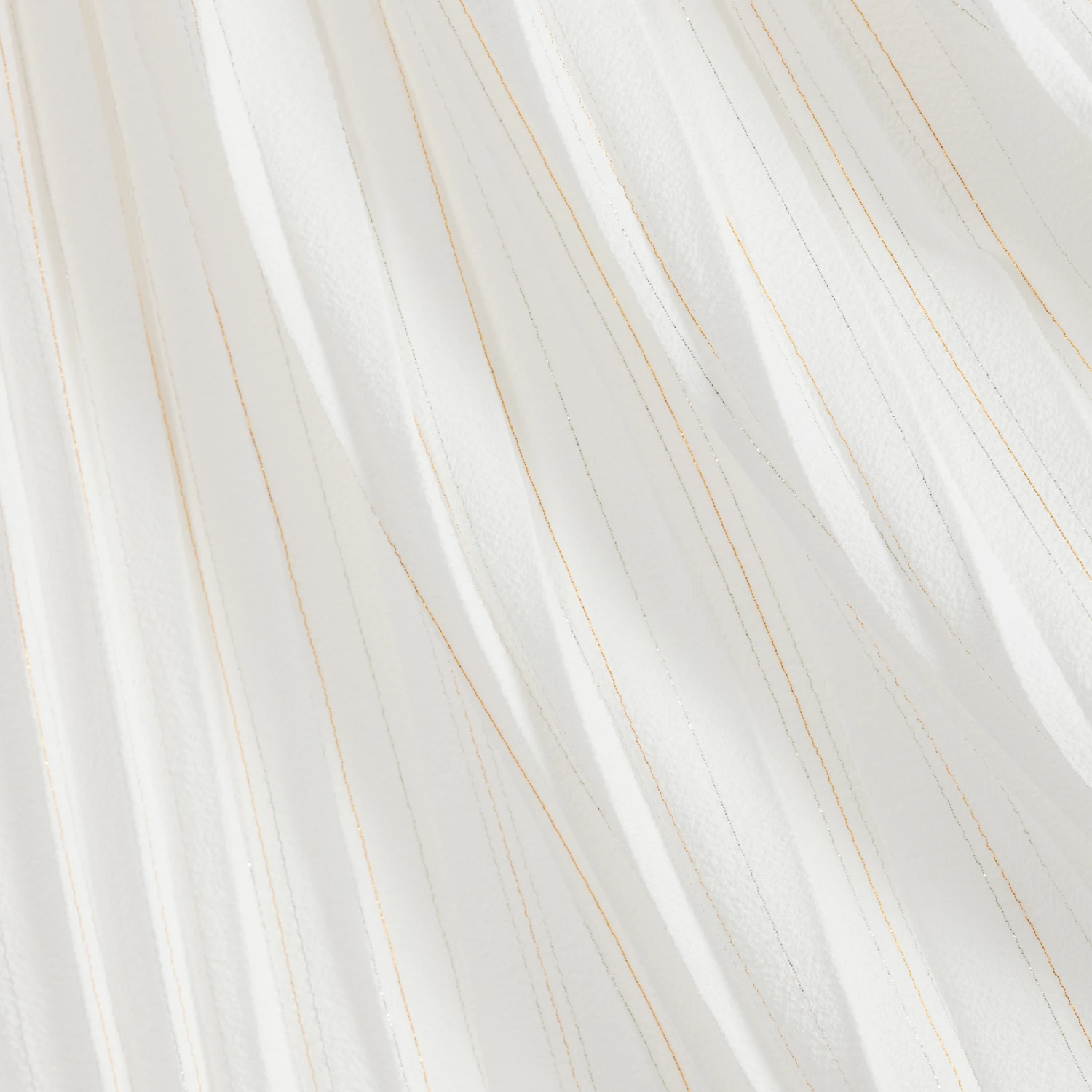 Chloé White & Gold Crêpe Skirt - Image 4