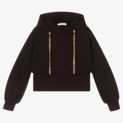 Elsy Girls Black Jersey Hoodie