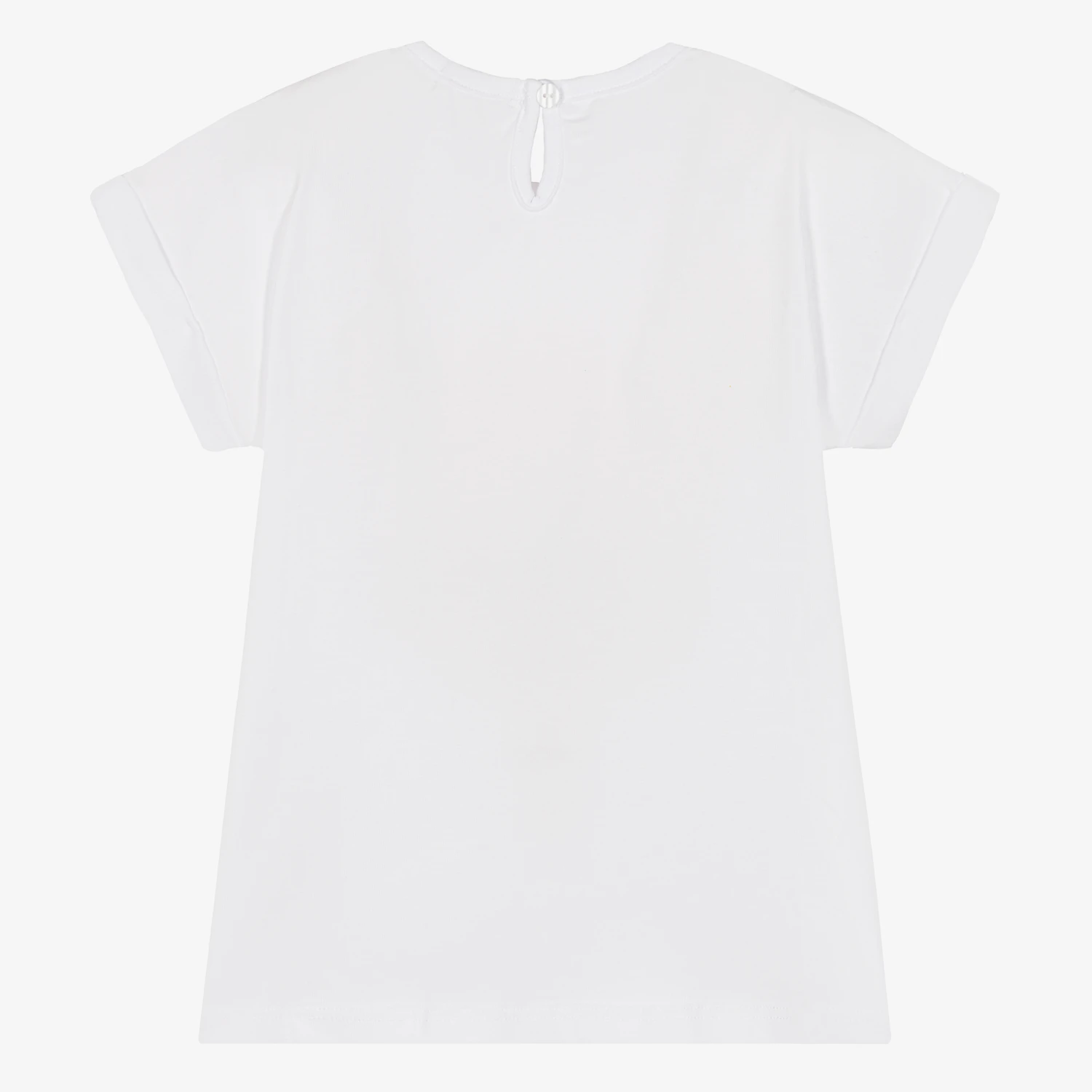 Everything Must Change Girls White Cotton Floral T-Shirt - Image 2