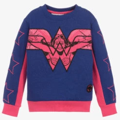 Fabric Flavours Blue Wonder Woman Sweatshirt