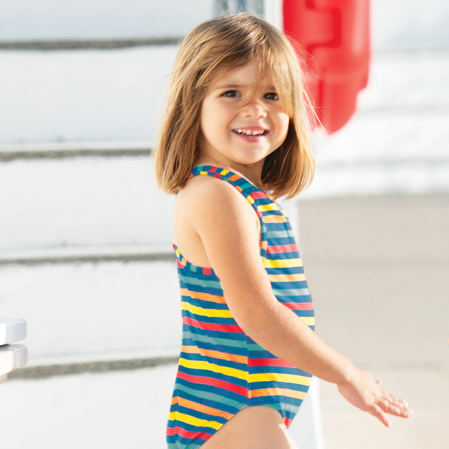 Frugi Striped Swimsuit (UPF50+) - Image 2