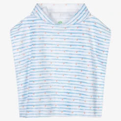 FS Baby Blue & White Stripe Hooded Towel