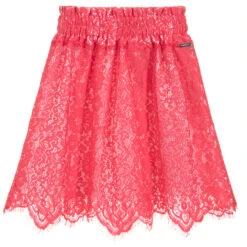 Guess Girls Pink Lace Skirt