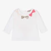Hucklebones London Girls Ivory Jersey Top