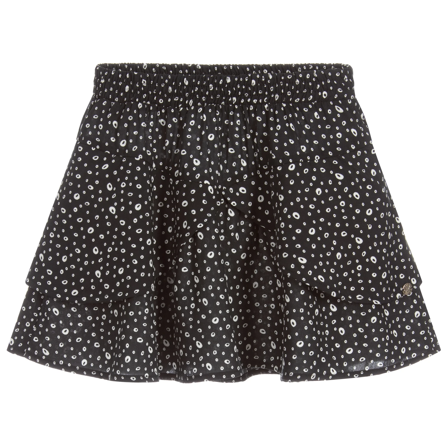 IKKS Girls Black Viscose Skirt