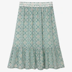 IKKS Girls Blue Mosaic Modal Skirt