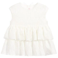 Il Gufo Girls Ivory Lace Top