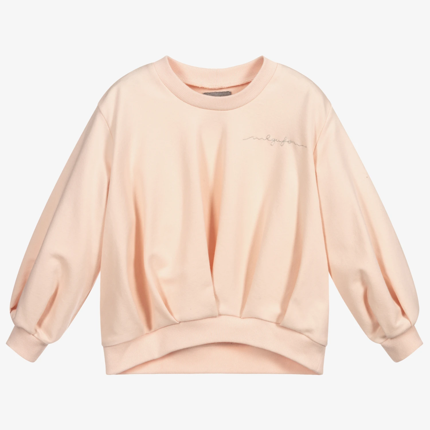 Il Gufo Pink Cotton Sweatshirt