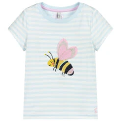 Joules Blue Striped Bee T-Shirt
