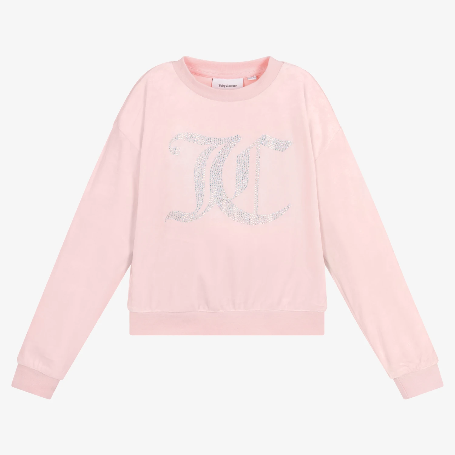Juicy Couture Girls Pink Velour Sweatshirt