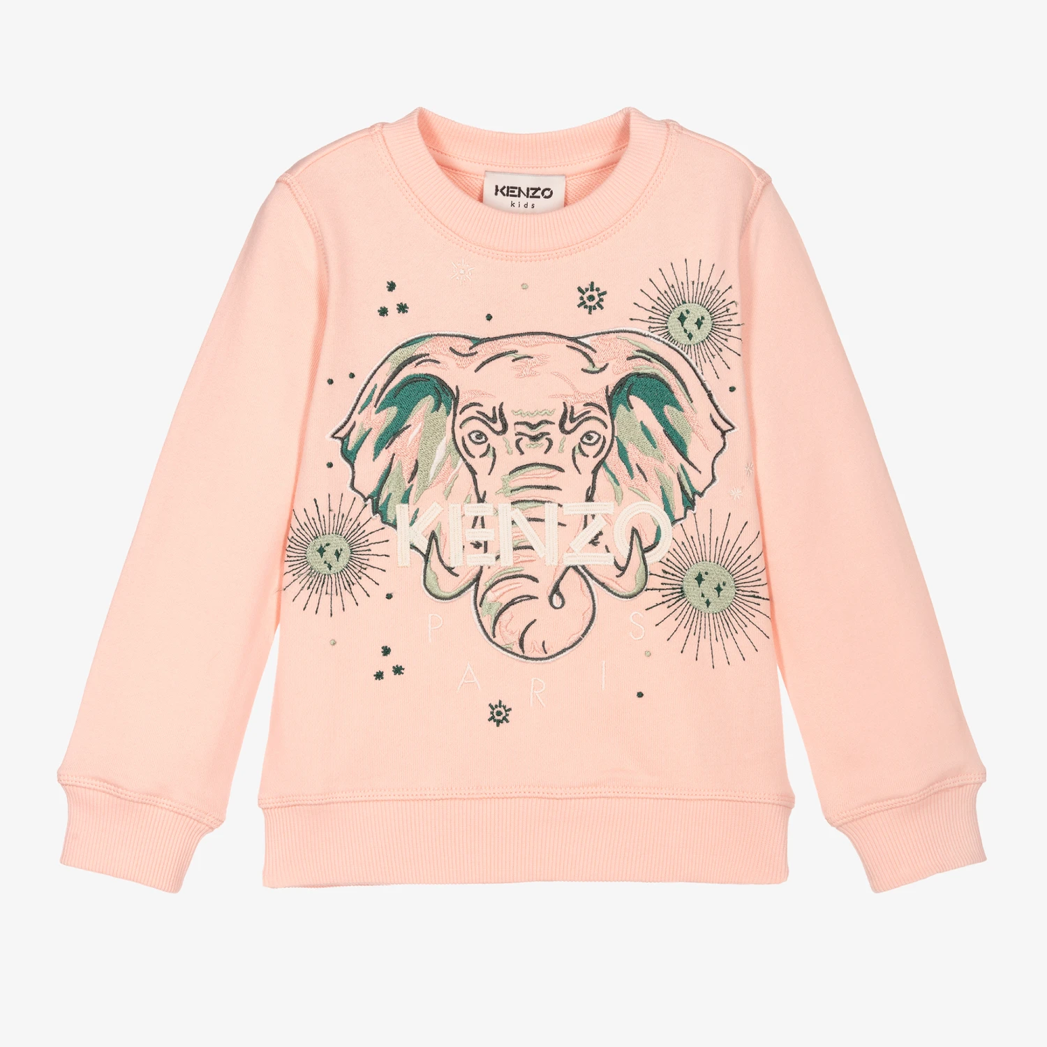 KENZO KIDS Girls Pink Elephant Sweatshirt