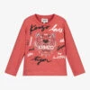 KENZO KIDS Pink Organic Cotton Tiger Top