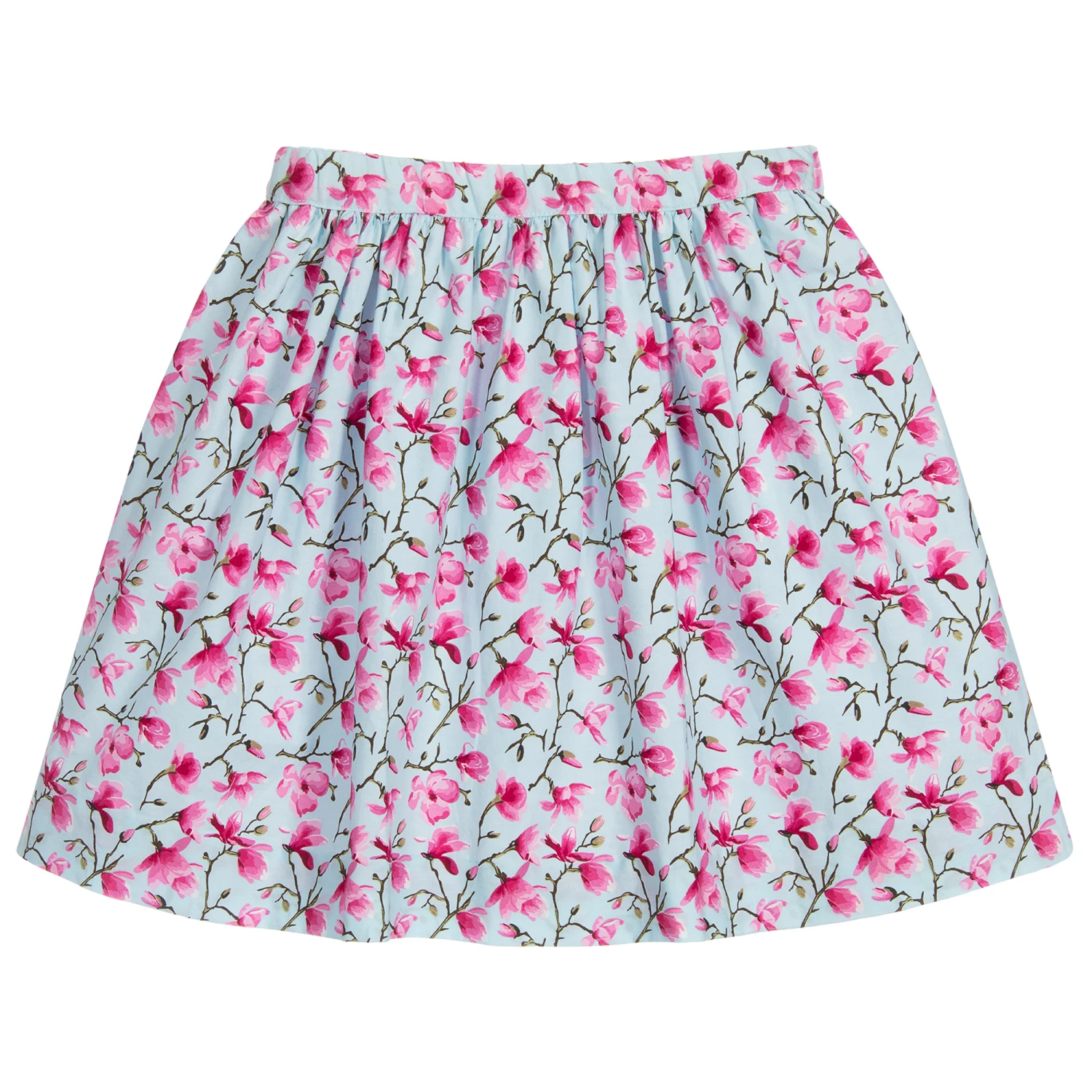 Kidiwi Pale Blue & Pink Cotton Skirt - Image 2