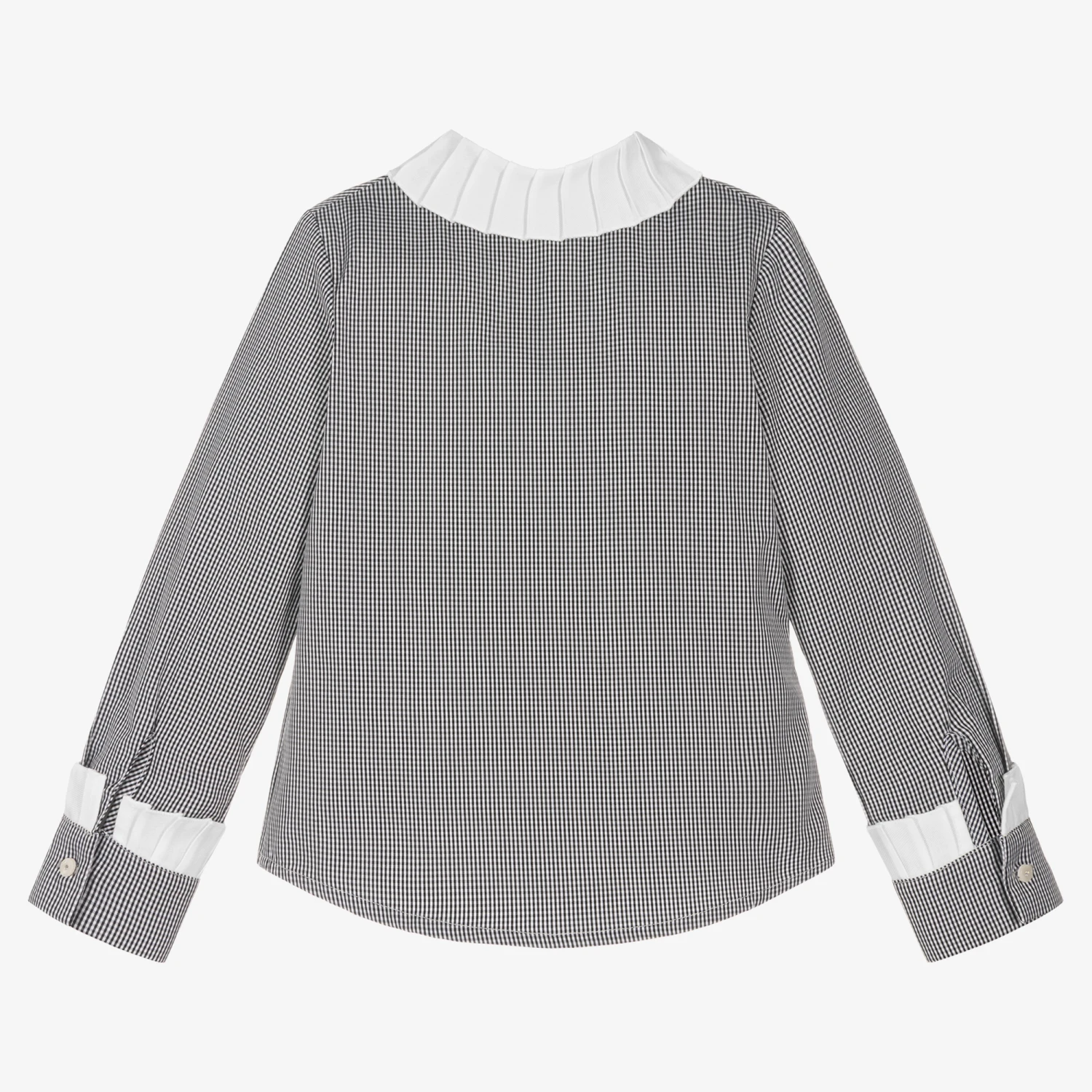 Lapin House Black & White Check Blouse - Image 2