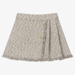 Lapin House Girls Grey Tweed Skirt