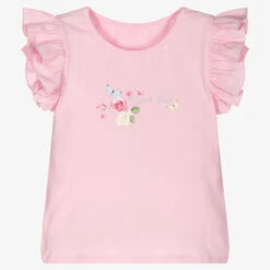 Lapin House Girls Pink Logo T-Shirt