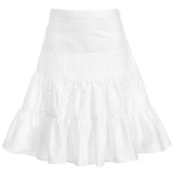 Lapin House White Broderie Anglaise Skirt