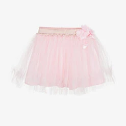 Le Chic Girls Pink Tulle Pettiskirt