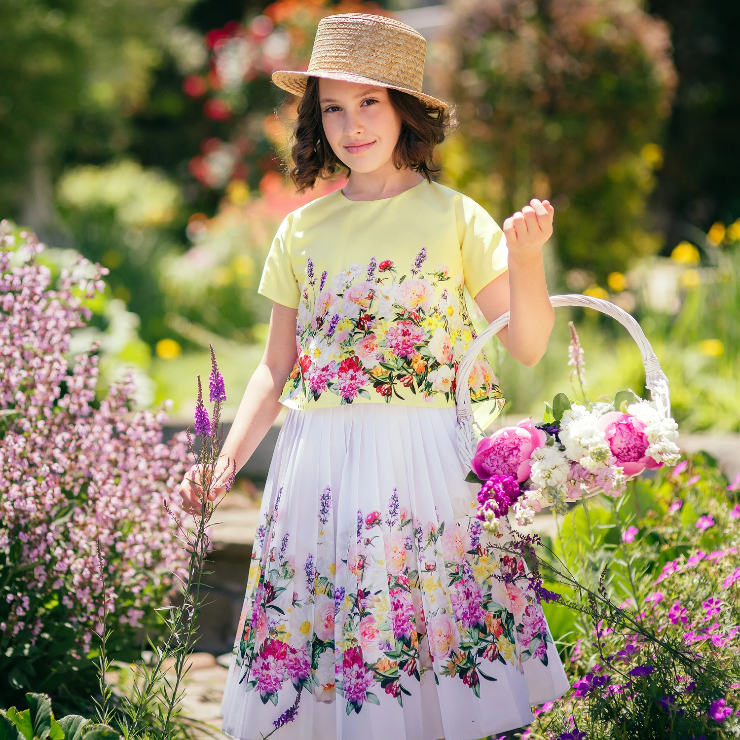 Love Made Love Pleated Floral Print Skirt - Image 2