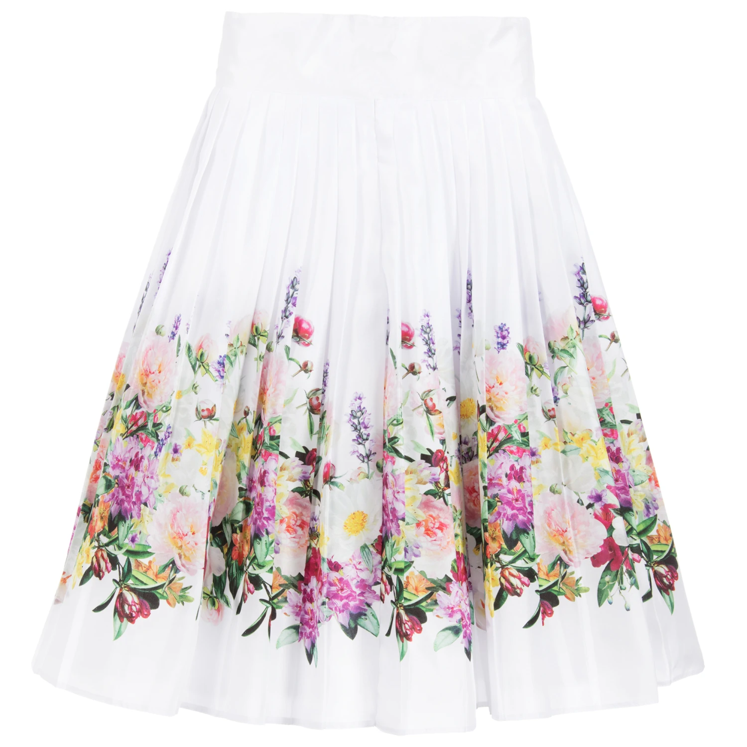 Love Made Love Pleated Floral Print Skirt - Image 3