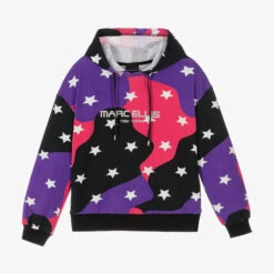 Marc Ellis Girls Purple Star Hoodie