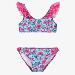 Mayoral Blue & Pink Floral Bikini