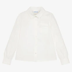 Mayoral Girls Ivory Cotton Blouse