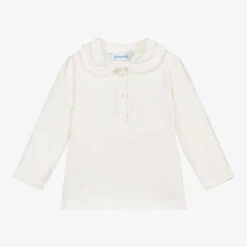 Mayoral Girls Ivory Jersey Blouse
