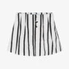 Mayoral Girls White & Black Stripe Cotton Skort