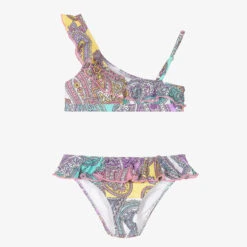 MC2 Saint Barth Girls Pink Paisley Bikini