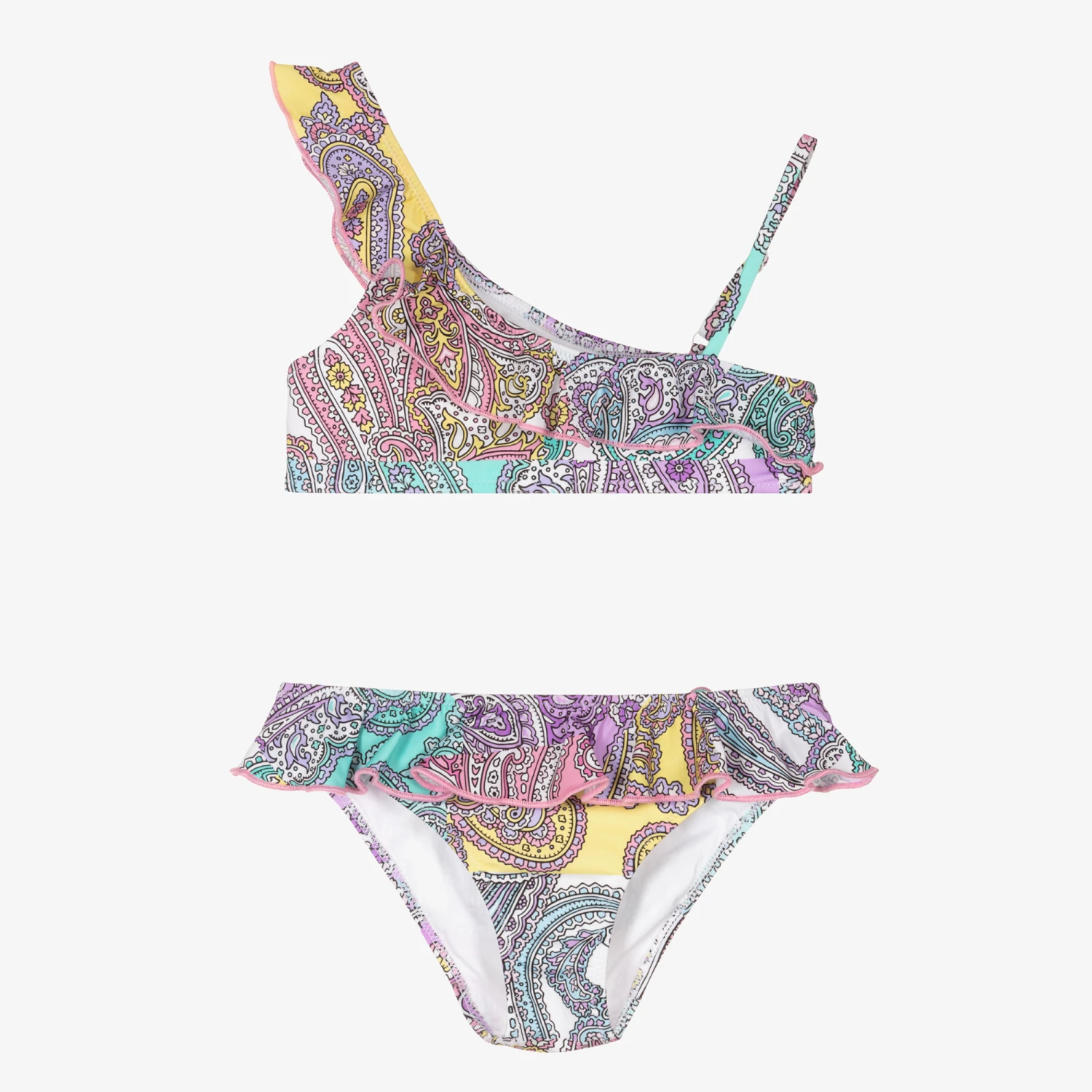 MC2 Saint Barth Girls Pink Paisley Bikini