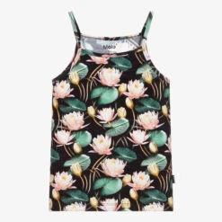 Molo Black Lilies Cotton Top