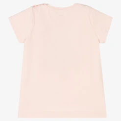 Molo Girls Pink Cotton Bird T-Shirt