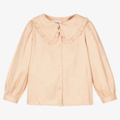 Molo Girls Pink Viscose Blouse
