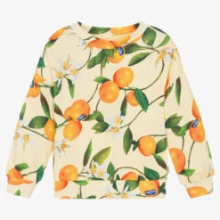 Molo Girls Yellow Mandarin Cotton Sweatshirt
