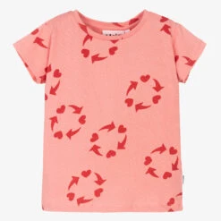 Molo Pink & Red Cotton T-Shirt