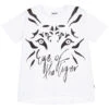 Molo White Tiger Cotton T-Shirt