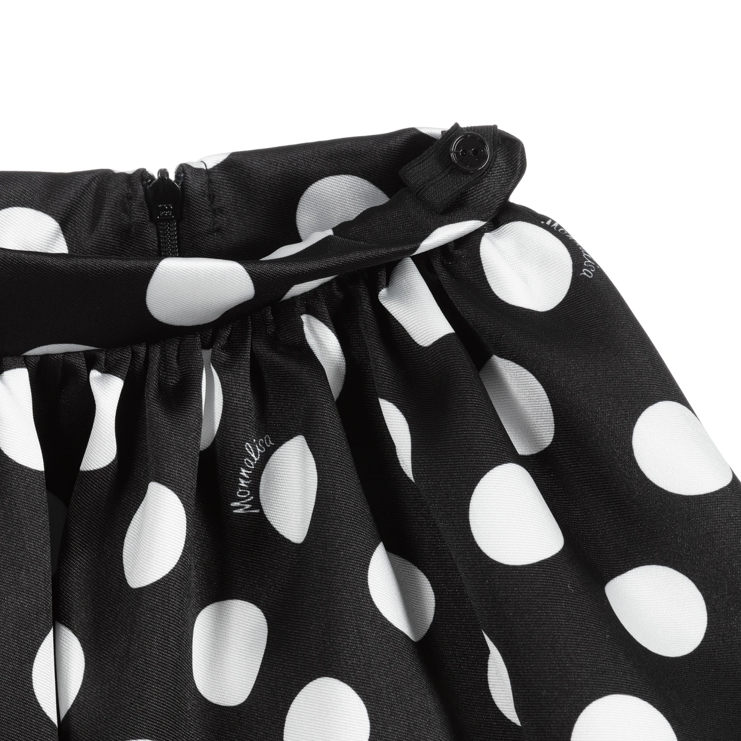 Monnalisa Black & White Spot Skirt - Image 3
