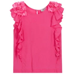 Monnalisa Girls Fuchsia Pink Blouse